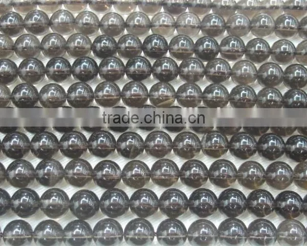 Smoky Quartz Natural Gemstone Round Beads Bracelet photo-5