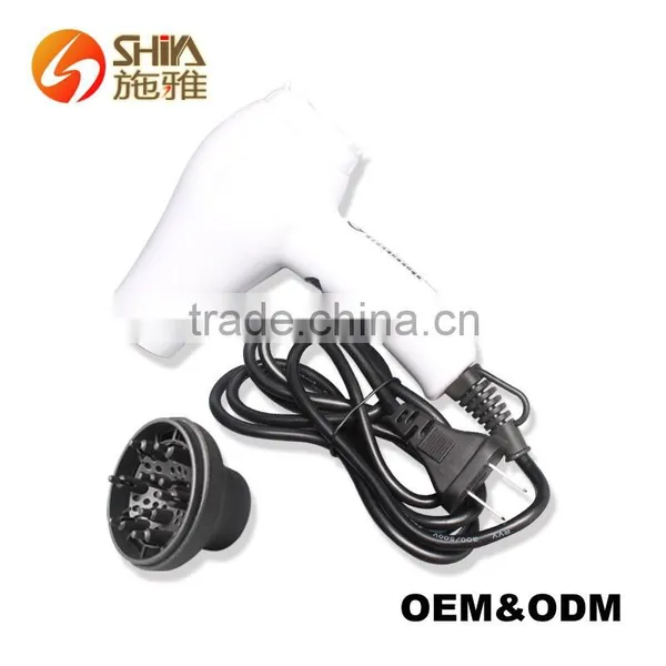 Quiet Travel Size Usb Hotel Mini Hair Dryer With Diffuser Comb Blow Dryer for Car photo-2