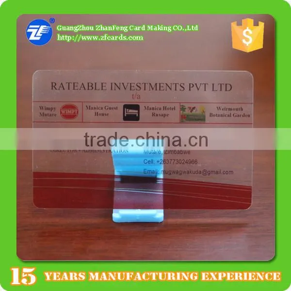 Hot Sale Custom Design Transparent Plastic Business Cards photo-3
