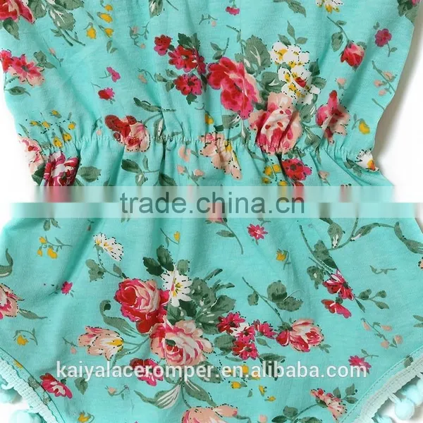 Wholesale KAIYA Newborn Bodysuit Baby Romper Flower Cotton Infant Clothing photo-4