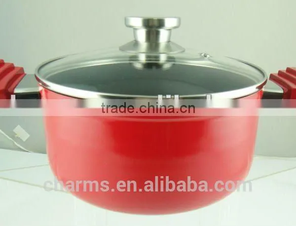 2016 ChuangSheng New Die-cast Aluminum Induction Cookware Cooker&Charms Colorful Aluminum Cooking Pot photo-3