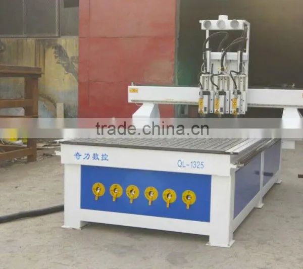 QL-1325 CNC Router for Small Business Three-head ATC China 3d Wood Door Cnc Router for Sale photo-3