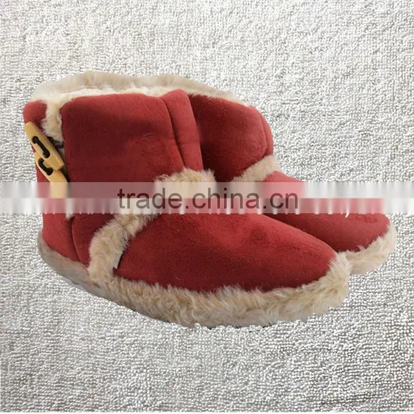 New Ladies Snugg Microsuede Boots Warm Toggle Ankle Slippers photo-3