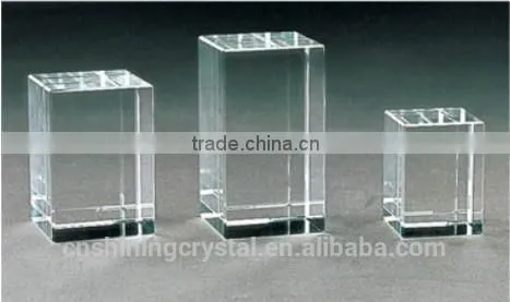 Square Cube Photo Crystal Jewelry Blanks for Laser Engraving photo-2