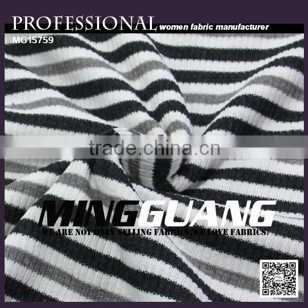 The Lastest Fashional Rib Knitted Fabric Hot Sell by Factory for Lady's Clothes Look Nice photo-3