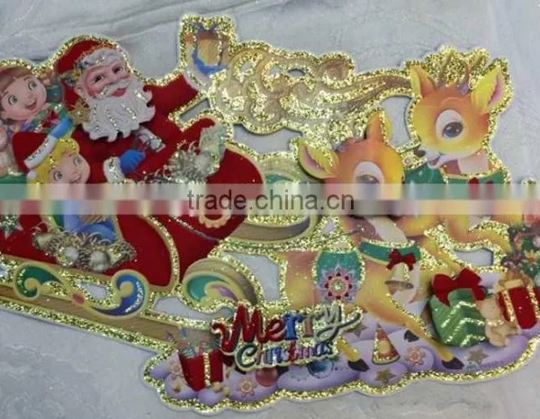 Christmas Santa Wall Sticker,Christmas Wall Decorative Stiker photo-4