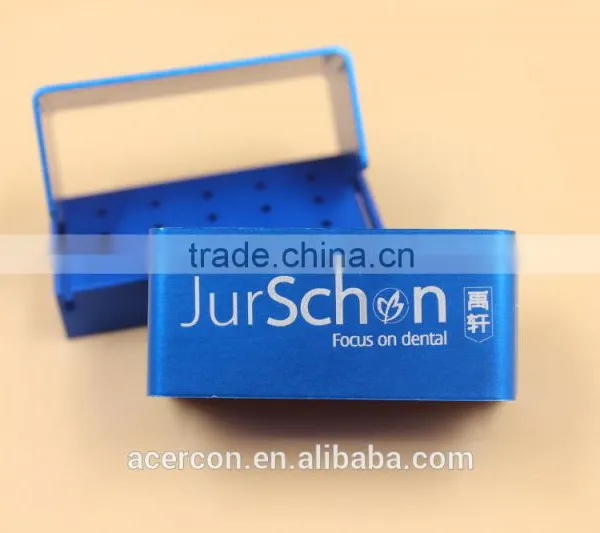 Hot Sale 15 Holes Aluminium Dental Bur Holder(Blue) photo-3