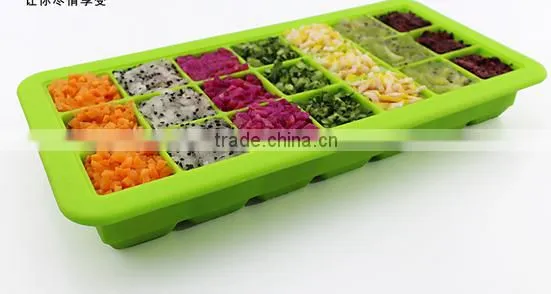 BPA Free Blocks Siliocne Baby Multiportion Freezer Tray photo-4