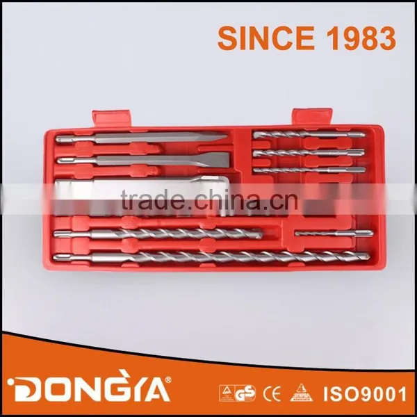 12PCS Hammer Drill Bits and Chisel Bit Set