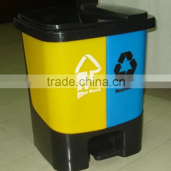 BT20S 20liter Recycled 2 Compartment Trash Bin photo-6