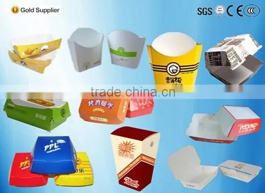 Hamburger Box Fries Box Pizza Box Carton Box Forming Machine photo-4
