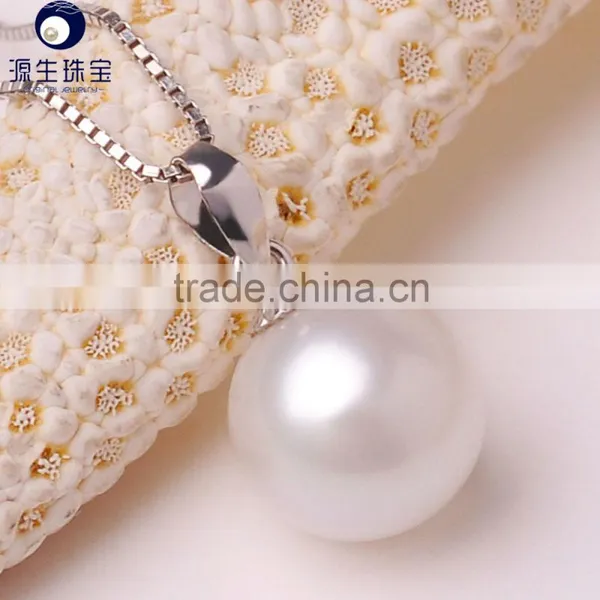 Fresh Water 9-10mm Pearl and Silver Necklace Simple Designs for Wholesale photo-2