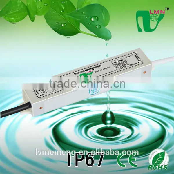 23W Waterproof Led Constant Current Driver IP67