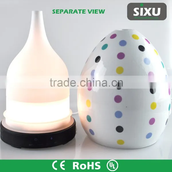 Colorful Glass Aroma Diffuser, Ultrasonic Cool Mist Humidifier 7-color-change LED Lamp Aroma Diffuser Oem photo-3
