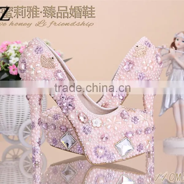 OW23 Italian Wedding Shoes Pink Purple Wedding Shoes, Bridal Party Shoes