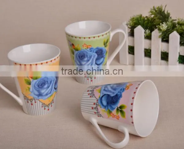Best Selling Porcelain Coffee Mug Ceramic V Shape Mugs photo-2