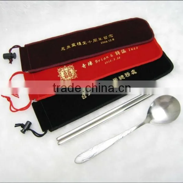 2015 New Design Velvet Jewerly Pouch With Logo photo-3