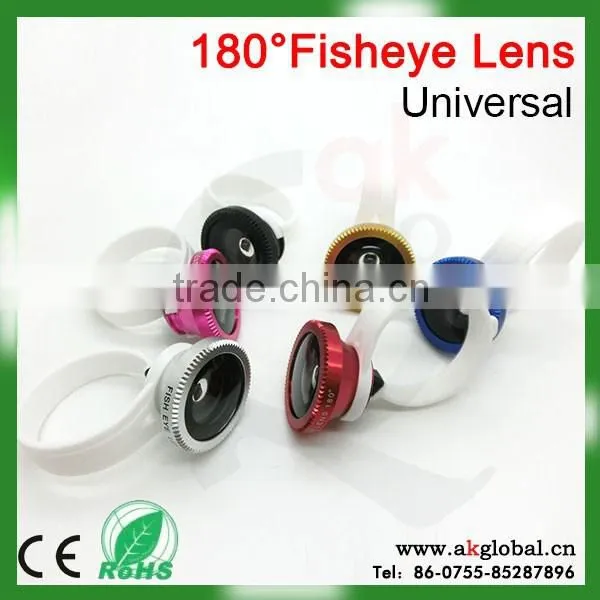 Universal Clip 180 Degree Fisheye Lens for Most Cellphone Mini Camera Lens for Samsung Galaxy s4 photo-6