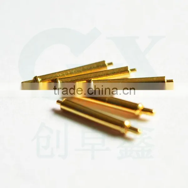 Smt Current Transmission Gold Plated Contact Pogo Pin Connector