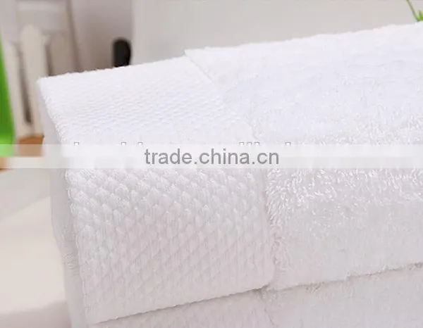 Pure White 16s Terry Soft Plain Woven Style Wholesale Hotel Bath Towel photo-3