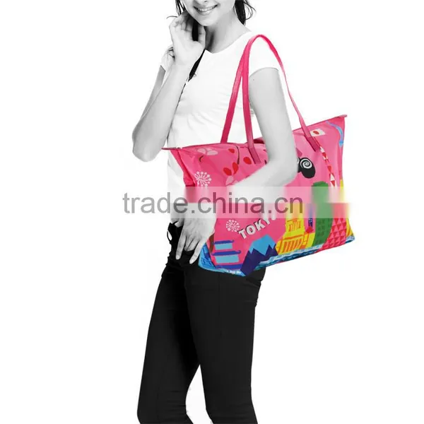 Nylon Zip Tote Bag Nylon Zipper Document Bag photo-2