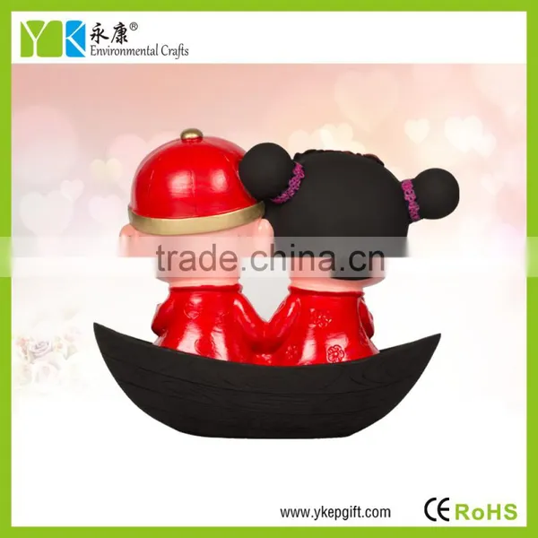 2016 3D Shape Carved Resin Cute Intresting Wedding Couple Decoration,valentine's Day Gifts photo-4