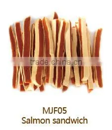 Salmon Sandwich Private Label Dry Pets and Dogs Food and Treats Snacks Factory Supplier