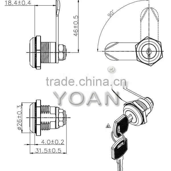 the Cam Lock for us General Tool Box Locks photo-2
