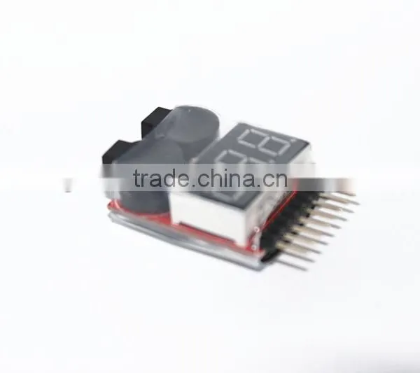 Low Voltage Airplane Battery Alarm Buzzer Alarm 1-8S Lipo/Li-ion/Fe Battery Voltage 2 in 1 Tester photo-3