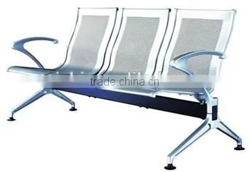 Hot Selling Medical Center Furniture Stainless Steel Waiting Seat With Chromed Arm and Leg photo-6