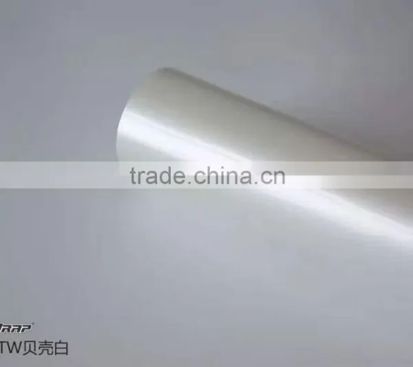 TSAUTOP High Qualtity ROHS Certificate 1.52*20m Air Free Bubbles Ceramic White Matte Chrome Auto Body Vinyl Wrap photo-3