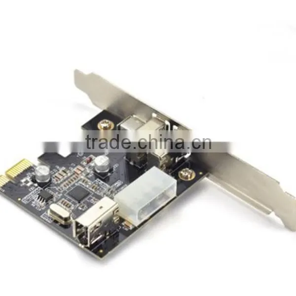 PCI Express x1 PCI-E FireWire 1394a IEEE1394 Controller Card photo-3