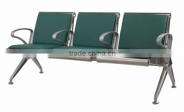 304 Stainless Steel Public Waiting Seat With Middle Armrests Public Furniture photo-6