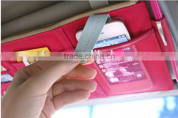 Good Design Car Sun Visor Shield Board Storage CD Case Card Bag photo-3