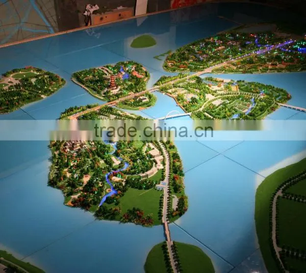 Sea Island Planning Miniature Scale Building Model photo-4