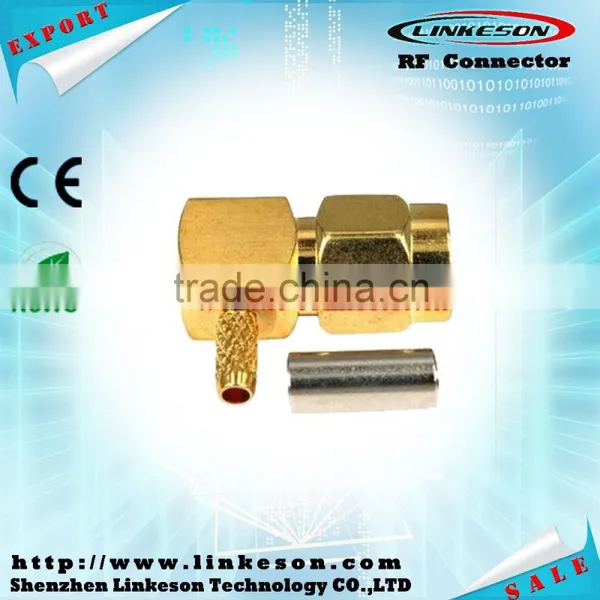 SMA Male Right Angle Gold Connector for RG58 photo-3