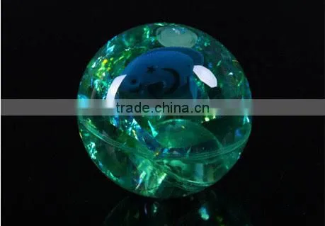 Funny Cool Children's Toys Lead Crystal Elastic Ball Flash Bouncing Ball With Cute Small Fish photo-5