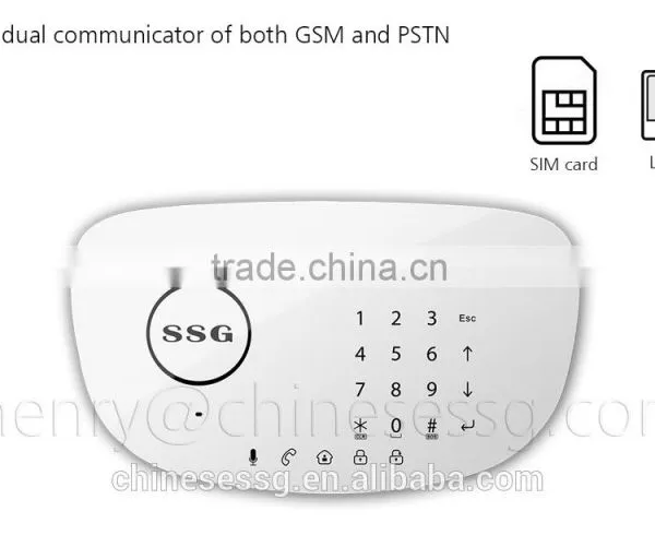 IOS Android APP Remote Control Wireless English Alarm System With Touch Keypad photo-2