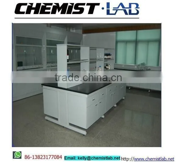 Heavy Duty Metal & Plywood Physics Lab Work Tables With Reagent Shelf & Under Shelf photo-2