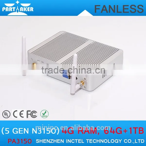 Intel Celeron Processor N3150 Quad Core 1.6Ghz CPU Fanless Mini pc photo-2