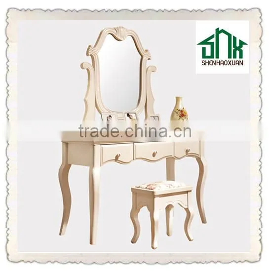 Hot Selling Dressing Table HA-821# Wood Dressing Table Wall Mounted Dressing Table Designs For Bedroom