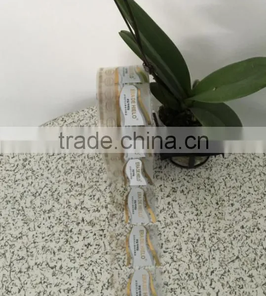 Guangzhou Manufacture Customized Labels Vinyl Transparent Material Wine Adhesive Stickers Printing photo-3