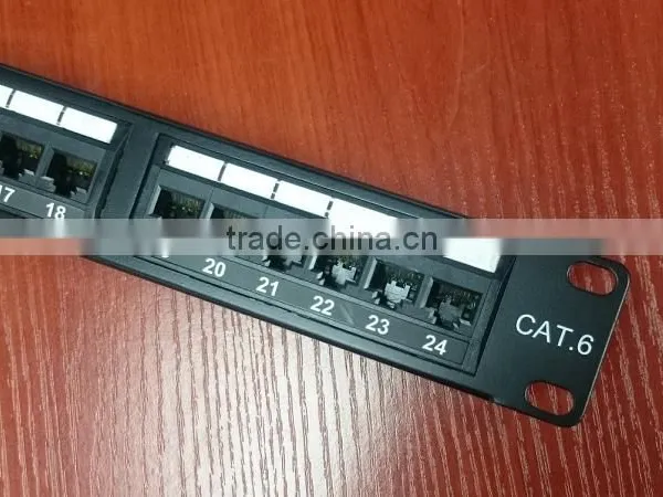 24-Port Cat6 Unshielded Wallmount or Rackmount Patch Panel photo-2
