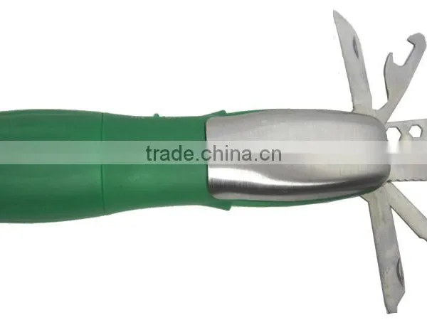 2016 hot sale! Plastic&Aluminium Flashlight With 6 different tools led light torch