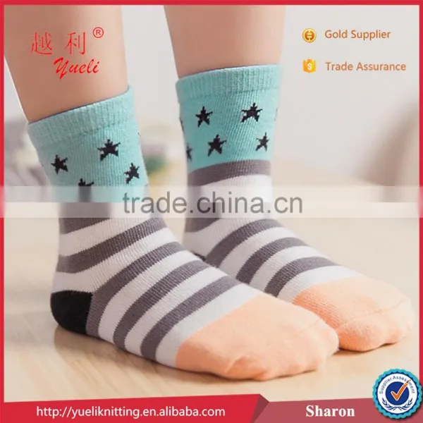 Hot Girls Child Colorful Pattern Tube Sock Lonati Sock Machines
