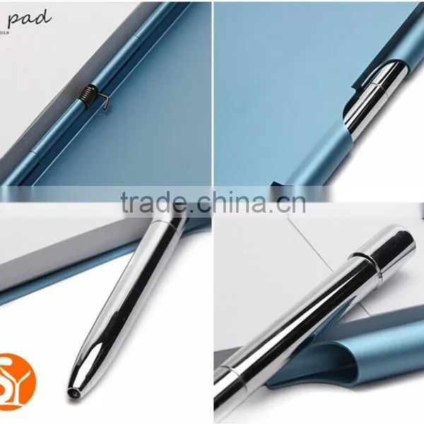 Christmas Gift Mini Notepad With Pen, Small Notepad With Pen, Metal Notepad With Pen photo-3