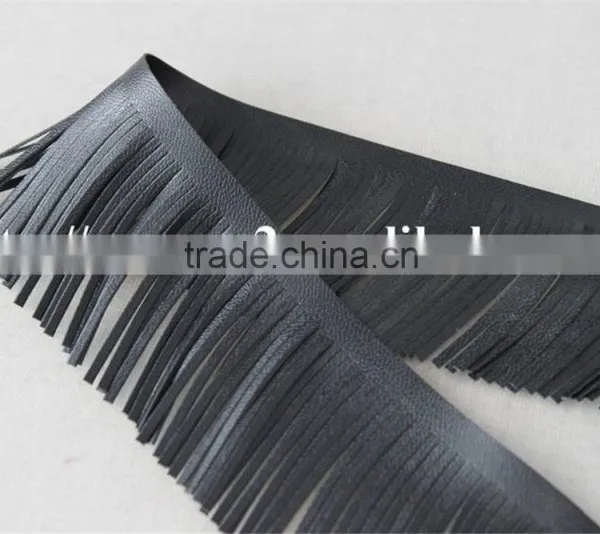High Quality 4.5cm Black Simplify Design Tassel Lace Trims for Clothing photo-3