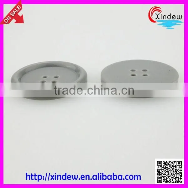 Grey Resin 4-holes Round Buttons photo-3