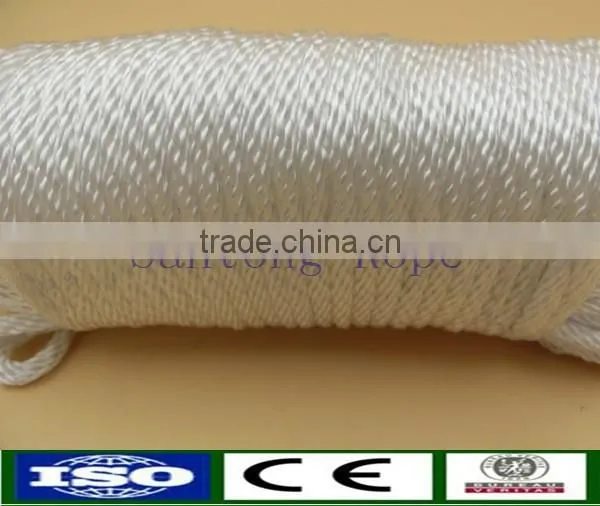 3mm White Solid Braided Nylon Starter Rope in Stock photo-3