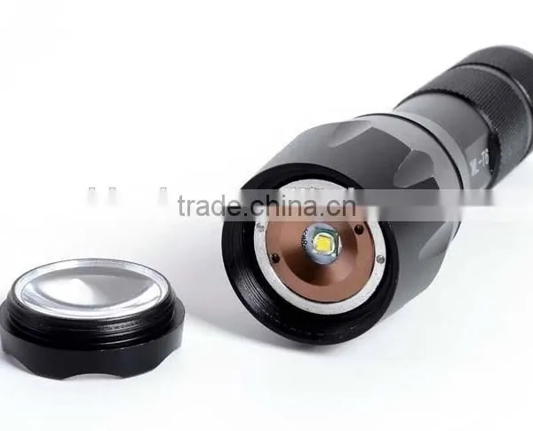 Aluminium Alloy XML-T6 Rechargeable Zoom Flashlight LED Torch Flashlight Tactical Flashlight photo-4